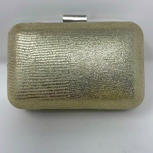 Carolee New York Evening Gold & Silver Purse Clutch Excellent Condition